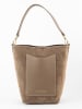 maison héritage PARIS Leren handtas "Leyla" taupe - (B)28 x (H)26 x (D)14 cm
