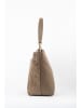 maison héritage PARIS Leren handtas "Leyla" taupe - (B)28 x (H)26 x (D)14 cm