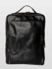 maison héritage PARIS Leder-Rucksack "Noah" in Schwarz - (B)27 x (H)33,5 x (T)6,5 cm