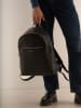 maison héritage PARIS Leder-Rucksack "Jonas" in Schwarz - (B)32 x (H)36 x (T)16 cm