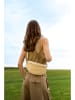 maison héritage PARIS Leder-Brustbeutel "Kimi Paille" in Beige - (B)26 x (H)14 x (T)8 cm