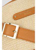 maison héritage PARIS Leder-Brustbeutel "Rachel Paille" in Beige/ Hellbraun - (B)35 x (H)18 x (T)13 cm