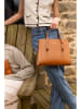 maison héritage PARIS Leder-Henkeltasche "Hera" in Hellbraun - (B)31 x (H)24 x (T)14 cm