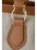 maison héritage PARIS Leder-Shopper "Mara Canva" in Beige/ Hellbraun - (B)46 x (H)32 x (T)15 cm