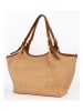 maison héritage PARIS Leder-Shopper "Ceto" in Beige/ Hellbraun - (B)48 x (H)30 x (T)10 cm
