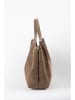 maison héritage PARIS Leren schoudertas "Ceto Mini" taupe - (B)33 x (H)23 x (D)10 cm