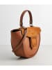 maison héritage PARIS Skórzana torebka "Votti" w kolorze jasnobrązowym - 28 x 21 x 9 cm