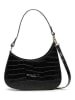 maison héritage PARIS Leder-Schultertasche "Aline Croco" in Schwarz - (B)27 x (H)21 x (T)6 cm