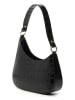 maison héritage PARIS Leder-Schultertasche "Aline Croco" in Schwarz - (B)27 x (H)21 x (T)6 cm