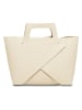 maison héritage PARIS Leder-Henkeltasche "Rita" in Beige - (B)40 x (H)25 x (T)15 cm