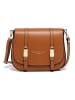 maison héritage PARIS Leder-Umhängetasche "Tex" in Camel - (B)25 x (H)19 x (T)9 cm