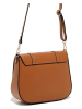 maison héritage PARIS Leder-Umhängetasche "Tex" in Camel - (B)25 x (H)19 x (T)9 cm