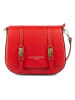 maison héritage PARIS Leder-Umhängetasche "Tex" in Rot - (B)25 x (H)19 x (T)9 cm