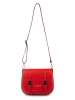 maison héritage PARIS Leder-Umhängetasche "Tex" in Rot - (B)25 x (H)19 x (T)9 cm