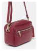 maison héritage PARIS Leder-Umhängetasche "Gaby" in Bordeaux - (B)28 x (H)22 x (T)8,5 cm