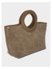 maison héritage PARIS Leder-Henkeltasche "Mini Saumur" in Taupe - (B)30 x (H)24 x (T)10 cm