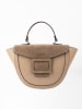 maison héritage PARIS Leder-Henkeltasche "Mini Votti" in Taupe - (B)20 x (H)20 x (T)8 cm