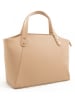 maison héritage PARIS Leren handtas "Parl" beige - (B)29,5 x (H)23,5 x (D)12 cm