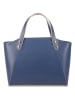 maison héritage PARIS Leder-Schultertasche "Parl" in Blau - (B)29,5 x (H)23,5 x (T)12 cm