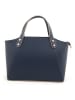 maison héritage PARIS Leder-Schultertasche "Parl" in Blau - (B)29,5 x (H)23,5 x (T)12 cm