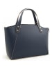 maison héritage PARIS Leder-Schultertasche "Parl" in Blau - (B)29,5 x (H)23,5 x (T)12 cm