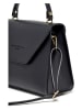 maison héritage PARIS Leren handtas "Doce" zwart - (B)25 x (H)20 x (D)9,5 cm