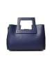 maison héritage PARIS Leder-Umhängetasche "Jini" in Dunkelblau - (B)30 x (H)22 x (T)10 cm