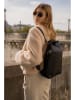 maison héritage PARIS Leder-Rucksack "Livia" in Schwarz - (B)32 x (H)35 x (T)12 cm