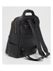 maison héritage PARIS Leder-Rucksack "Gio" in Schwarz - (B)30 x (H)38 x (T)15 cm