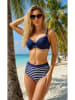 Aquarilla Bikini w kolorze granatowo-białym