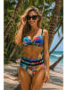Aquarilla Bikini blauw/oranje/zwart