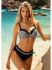 Aquarilla Bikini "Fiorana" in Schwarz/ Weiß
