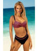 Aquarilla Bikini "Portland" w kolorze czarno-czerwonym