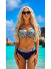 Verano Bikini w kolorze granatowym ze wzorem