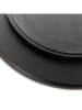 Homla 4tlg. Set: Servierplatte ''Felko'' in Schwarz/ Weiß - Ø 24 cm