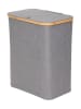 Homla Wäschekorb "Nellie" in Grau - (B)45 x (H)55 x (T)30 cm