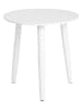 Homla Couchtisch "Cast" in Weiß - (H)40 x Ø 40 cm