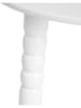 Homla Couchtisch "Cast" in Weiß - (H)40 x Ø 40 cm