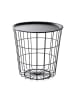 Homla Beistelltisch "Scandi" in Schwarz - (H)40 x Ø 40 cm 
