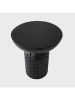 Homla Couchtisch "Charme" in Schwarz - (H)42 x Ø 37 cm 