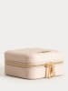 Homla Schmuckkästchen "Rinas" in Creme - (B)10,5 x (H)5 x (T)10,5 cm