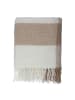 Homla Wohndecke "Allora" in Creme/ Hellbraun - (L)170 x (B)130 cm