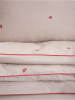 Homla Beddengoedset "Fresas" lichtroze/rood