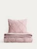 Homla Perkal beddengoedset "Aurea" lichtroze