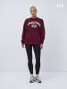 LeGer Sweatshirt "Isabelle" in Bordeaux