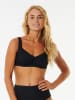 Rip Curl Biustonosz bikini "Premium Surf" w kolorze czarnym