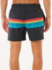 Rip Curl Szorty kąpielowe "Surf Revival Volley" w kolorze czarnym ze wzorem