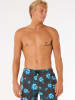 Rip Curl Badeshorts "Surf Revival Floral Volley" in Grau/ Blau