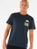 Rip Curl Koszulka "Sun Soaker" w kolorze granatowym