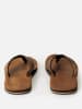 Rip Curl Leren teenslippers "Oxford" lichtbruin